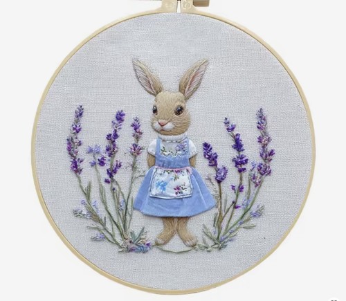 Embroidery kit rabbit - embroidery, &