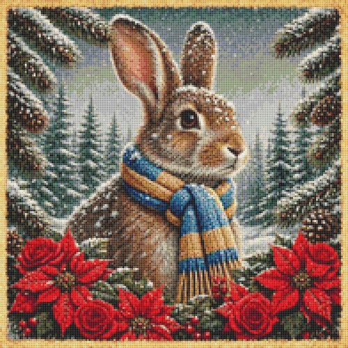 Rabbit winter time counted - rabbit,
