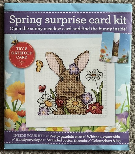 Cross stitch kit bunny - kit,
