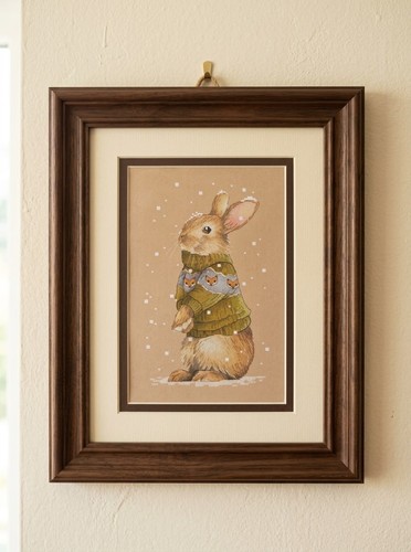 Rabbit cross stitch kit dream - cross,