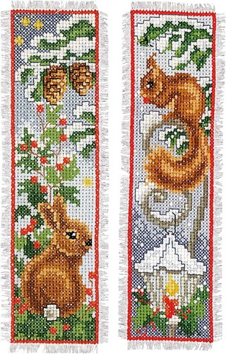 Vervaco cross stitch bookmark - cross,