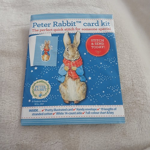 Peter rabbit card - cross, stitch