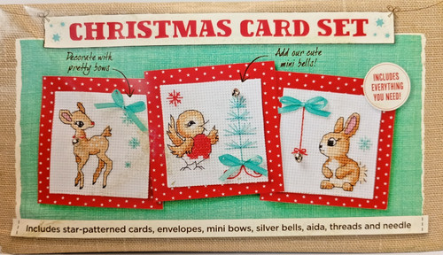 Christmas cross stitch card - cross,