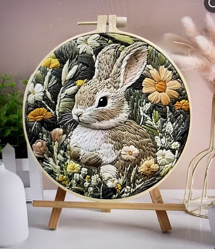 Embroidery kit rabbit - embroidery, cute