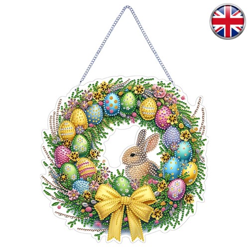 Easter wreath theme flat - easter,