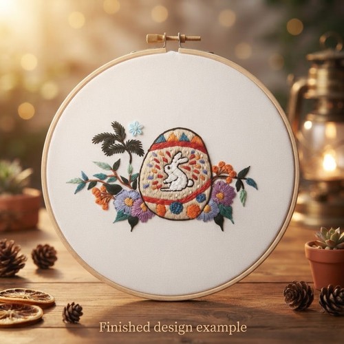 Easter embroidery kit - kit, rabbit