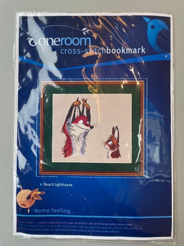 Cross stitch kit fox - cross, and
