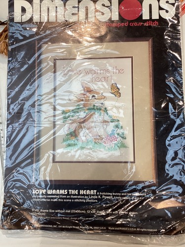 Stamped cross stitch kit - stitch,